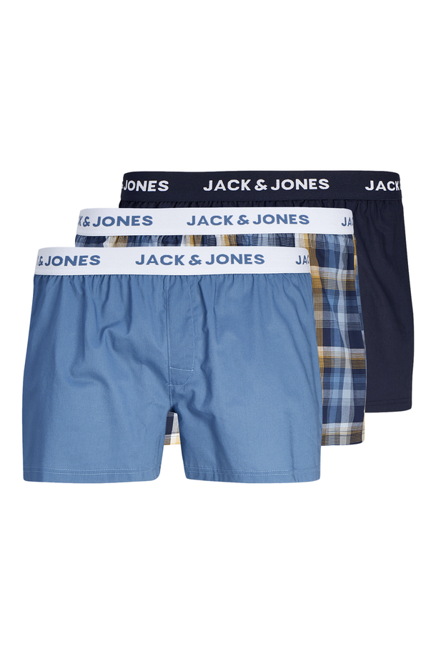 Product BOXERS PACK LOGAN - Navy Blazer Pack:Light Blue - Orange check - Image 4