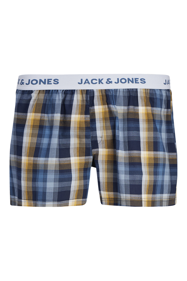 Product BOXERS PACK LOGAN - Navy Blazer Pack:Light Blue - Orange check - Image 4