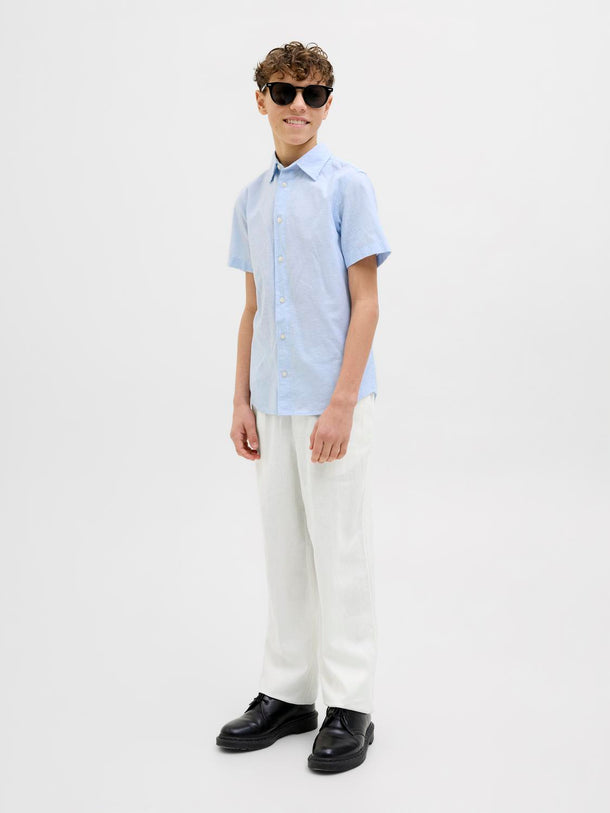 Product PANTALÓN WIDE DE LINO PAROS JNR-Antique White - Image 1