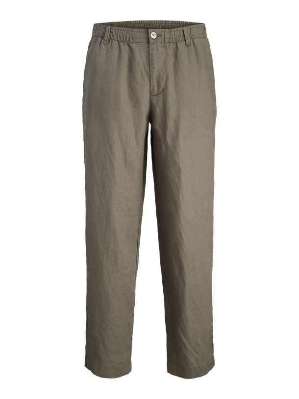 Product PANTALON CHINO LINO KARL-Tea Leaf - Image 1
