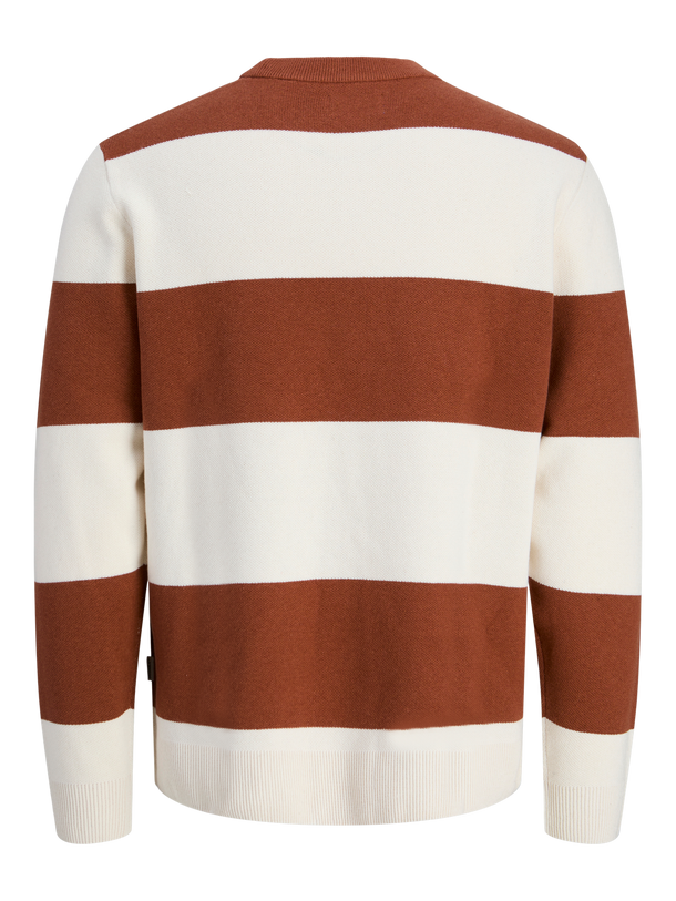 Product SWEATER BOSTON - Sea Salt Stripes:Arabian Spice - Image 2