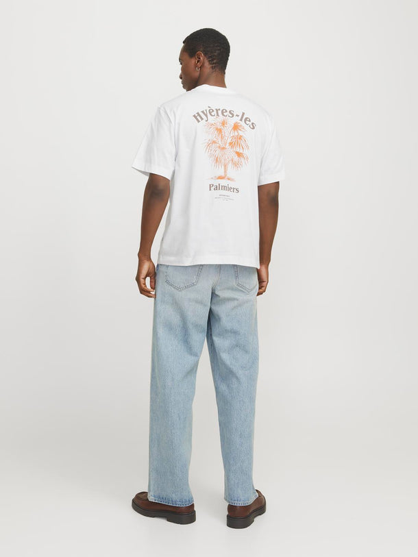 Product CAMISETA PAROS SKETCH-Bright White Print:PALMS - Image 6
