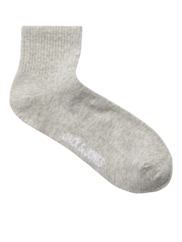 Product MEDIAS PACK 3 LEON - White Pack:Light grey melange - Black - Image 4
