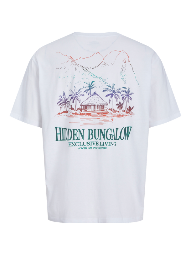 Product CAMISETA LOOSE ESTAMPADA WOWIE JNR - Bright White Print:HIDDEN BUNGALOW - Image 1