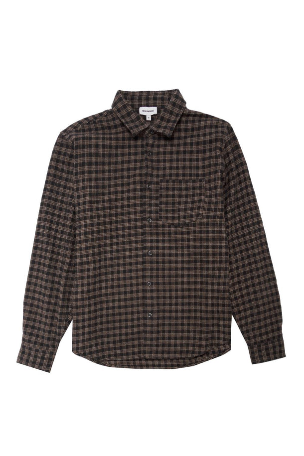 Product CAMISA MANGA LARGA FRANELA -Black Bean - Image 4