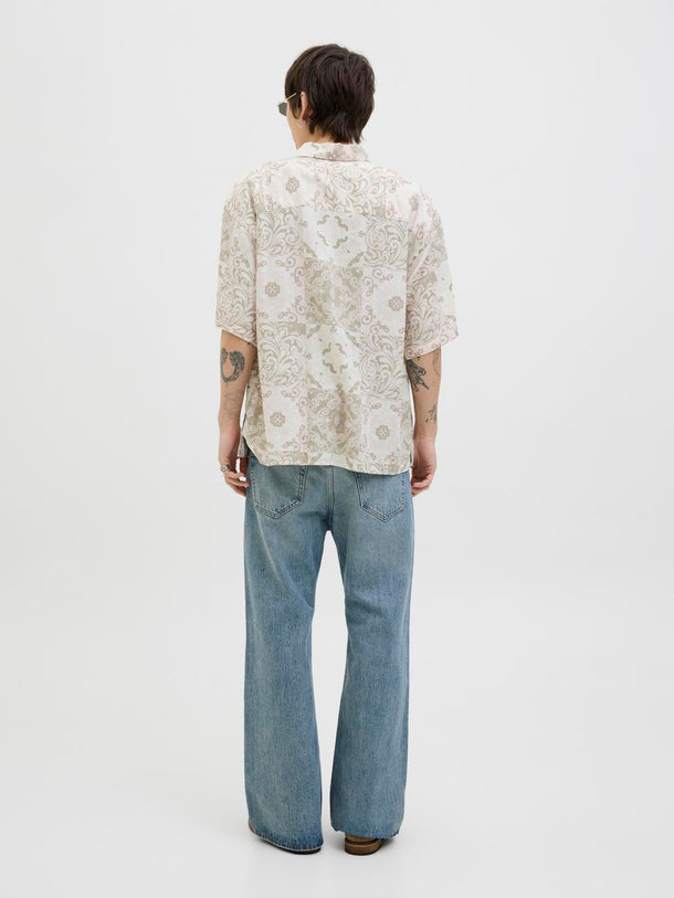 Product CAMISA WIDE DE LINO ESTAMPADA HYDRA - Tickled Pink - Image 3