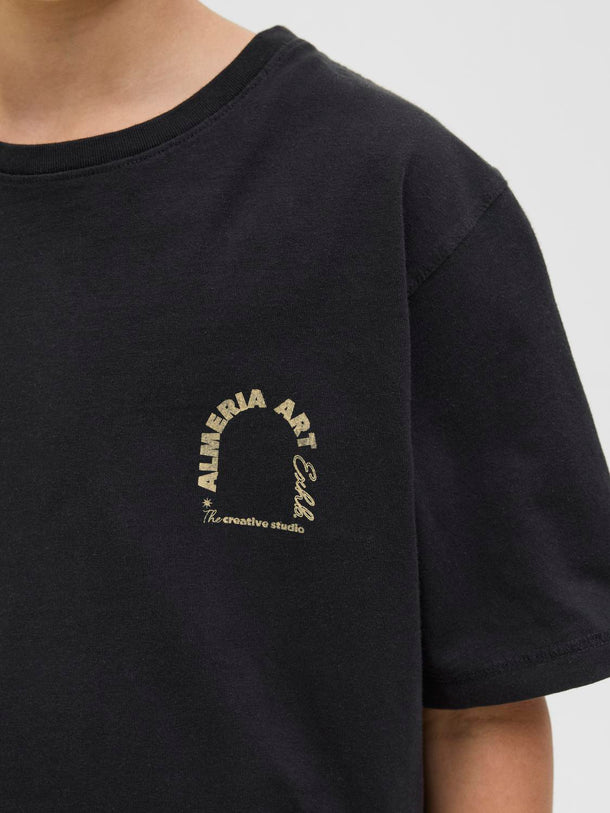 Product CAMISETA LOOSE ESTAMPADA ALMERIA JNR - Black - Image 7