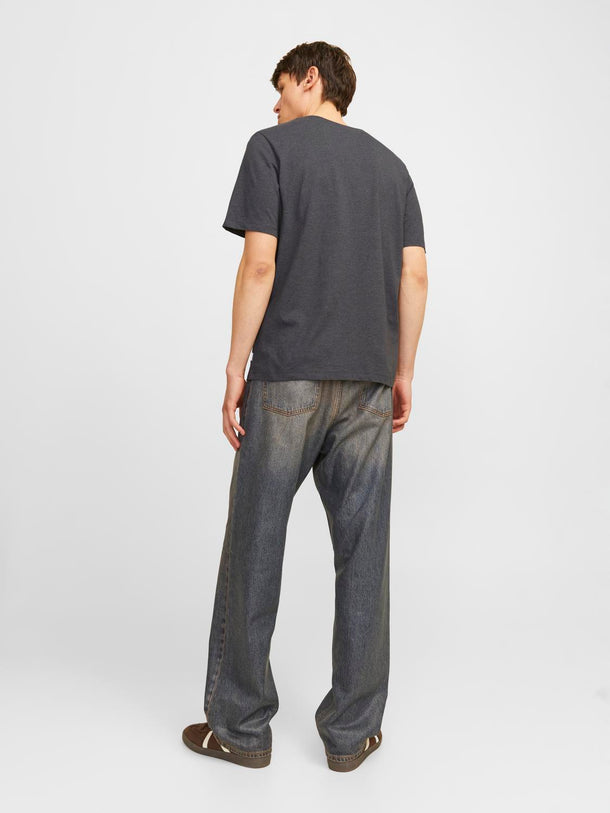 Product CAMISETA REGULAR ORGANIC-Dark Grey Melange - Image 4