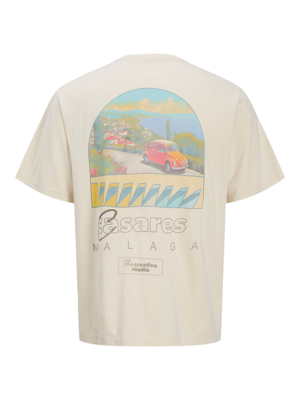 Product CAMISETA RELAXED ESTAMPADA ALMERIA - Antique White - Image 1