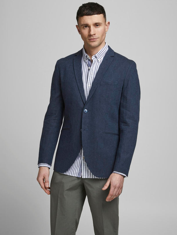 Product BLAZER SLIM DE LINO RAY - Dark Navy Fit:SUPER SLIM FIT - Image 9