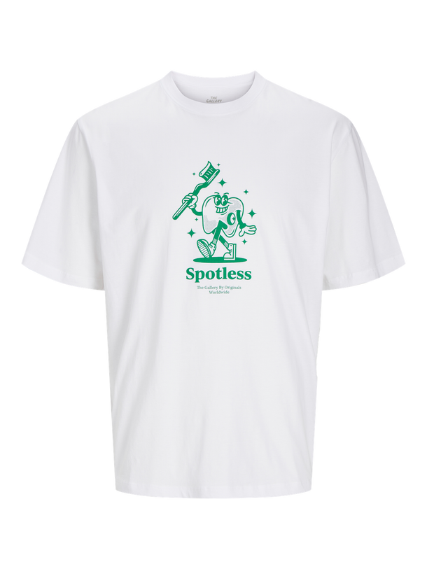 Product CAMISETA GAME - Bright White Print:GREEN PRINT - Image 1