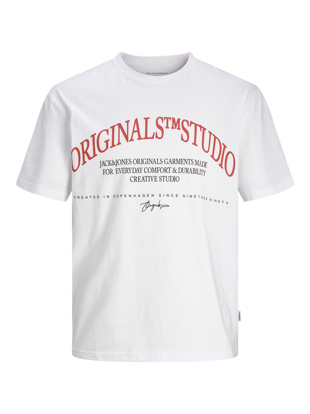 Product CAMISETA FREDERIKSBERG - Bright White Print:SCAN - Image 1