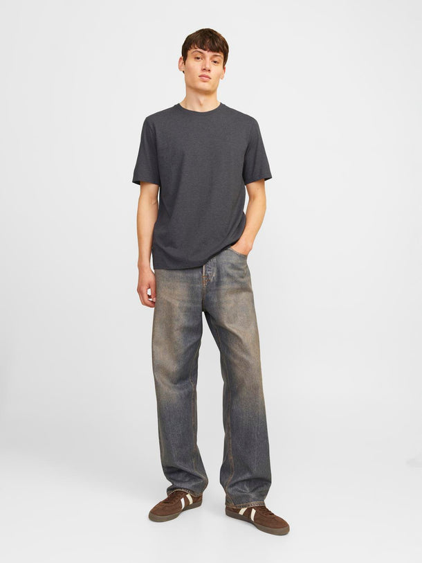 Product CAMISETA REGULAR ORGANIC-Dark Grey Melange - Image 2