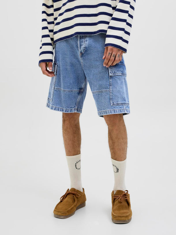 Product SHORT ALEX CARGO 888-Light Blue Denim - Image 4