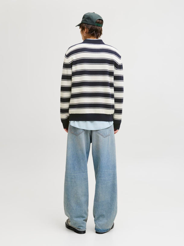 Product POLO LOOSE TEJIDO NOSTALGIA-Sky Captain Stripes:Sea Salt - Image 4