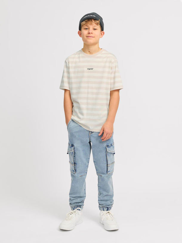 Product CAMISETA VESTERBRO NEWTON JNR - Moonbeam Stripes:CLOUD DANCER - Image 3