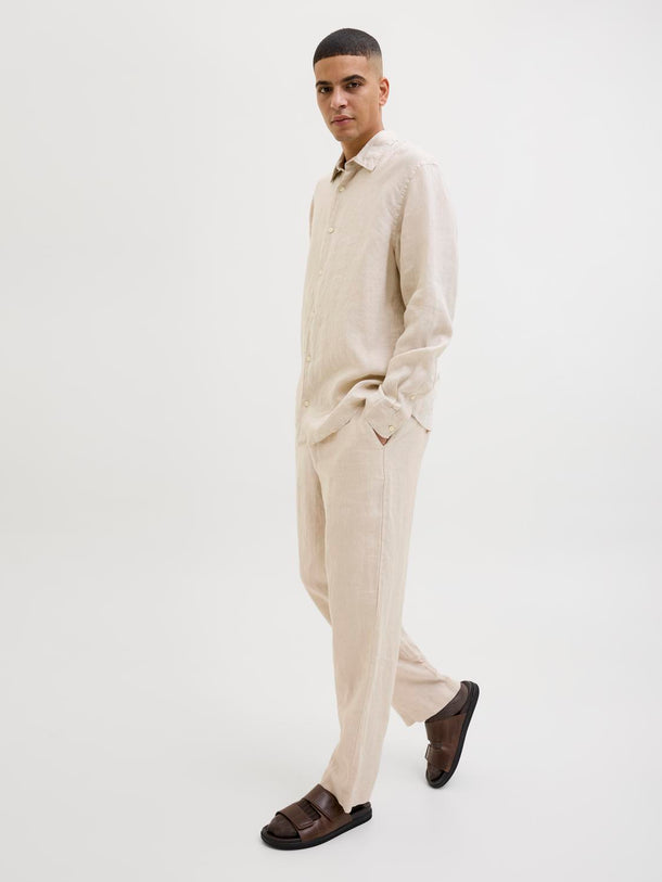 Product PANTALON CHINO LINO KARL-Silver Lining - Image 6