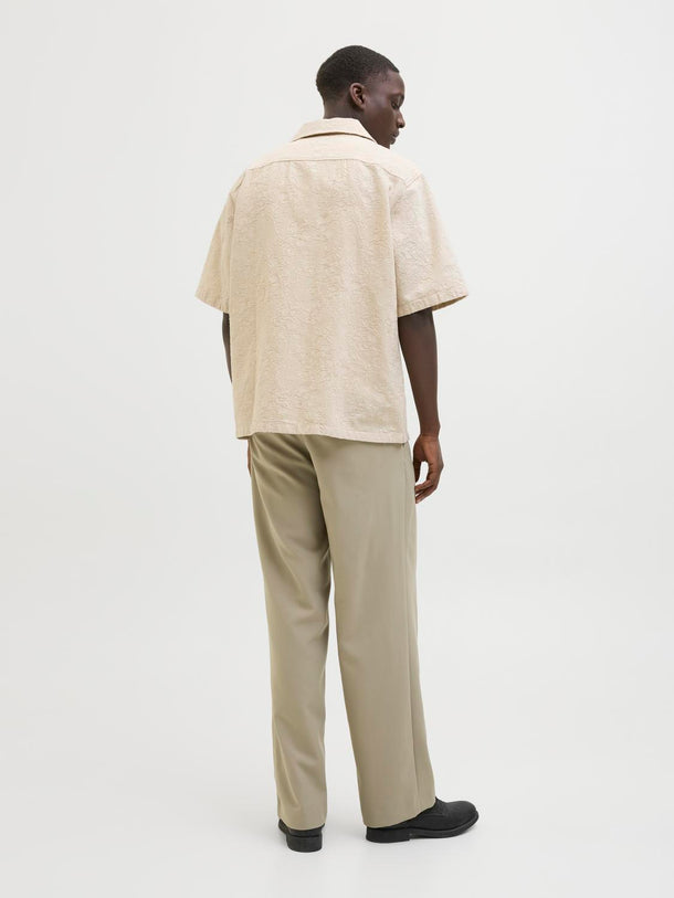 Product CAMISA JACQUARD OVERSIZE DE LINO JACOB-Oatmeal Fit:OVERSIZE FIT - Image 6