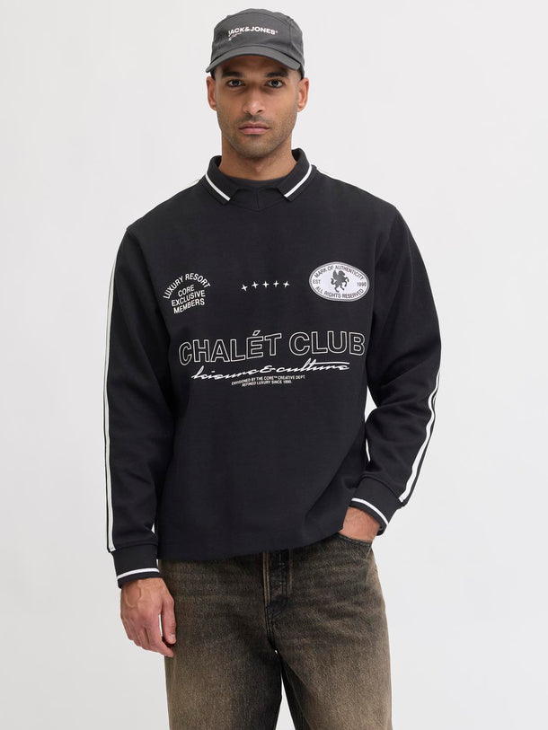 Product BUZO LOOSE FÚTBOL - Black - Image 1