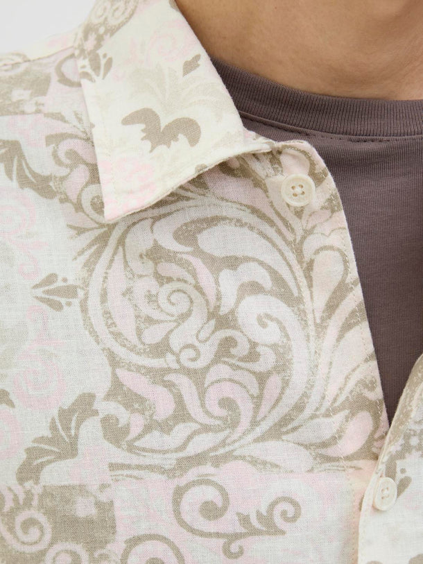 Product CAMISA WIDE DE LINO ESTAMPADA HYDRA - Tickled Pink - Image 2