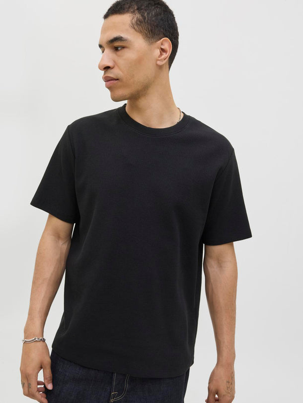 Product CAMISETA RELAXED CON TEXTURA AUSTIN-Black - Image 3