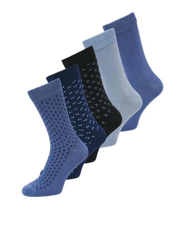 Product MEDIAS PACK 5 DITSY - Medieval Blue Pack:Bijou Blue - Sky Captain - Bijou Blue - Mountain Spring - Image 1