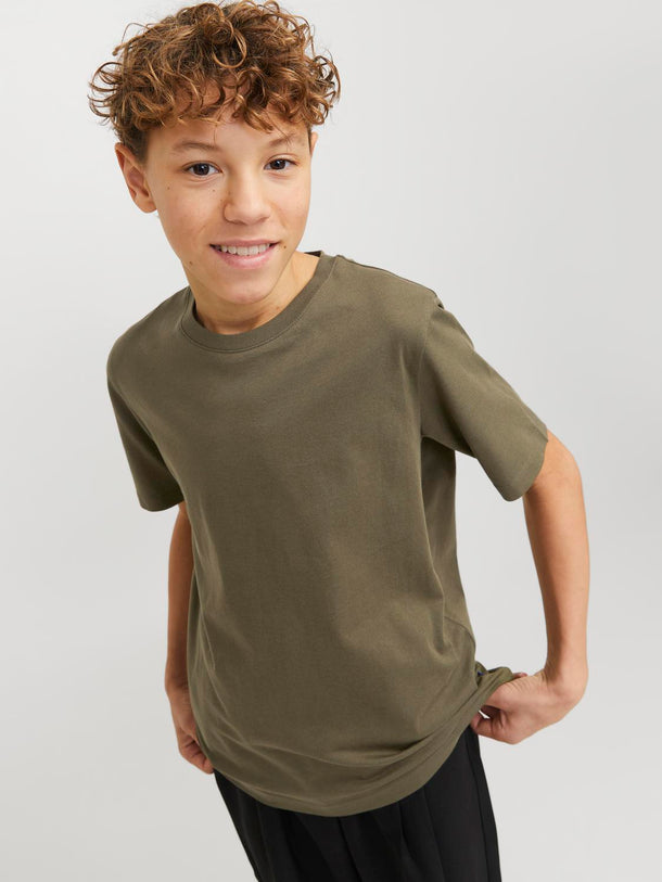 Product CAMISETA REGULAR ORGANIC JNR-Olive Night - Image 3