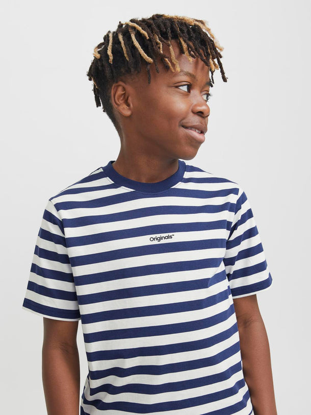 Product CAMISETA VESTERBRO NEWTON JNR - Ocean Cavern Stripes:CLOUD DANCER - Image 6