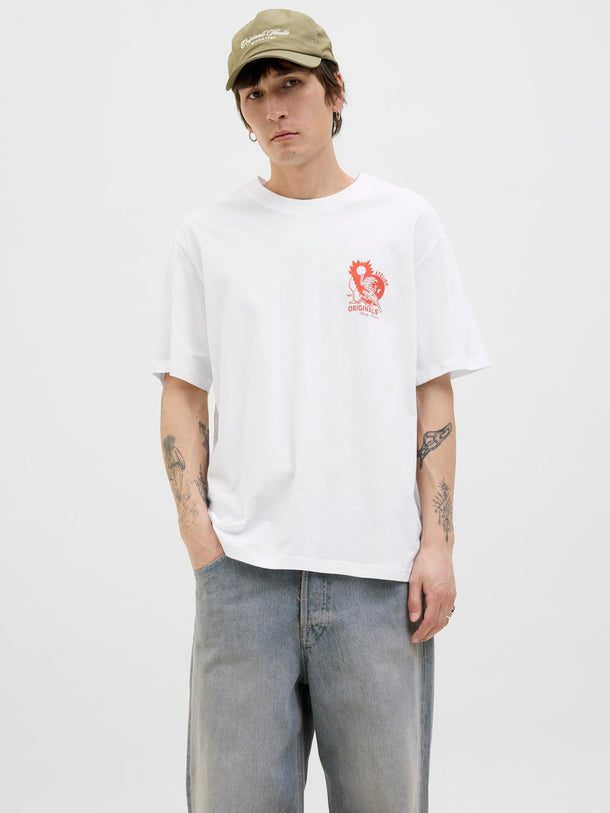 Product CAMISETA LOOSE ESTAMPADA BELLAGIO - Bright White - Image 4