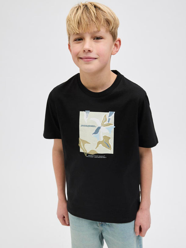 Product CAMISETA REGULAR ESTAMPADA ALMERIA JNR - Black - Image 4