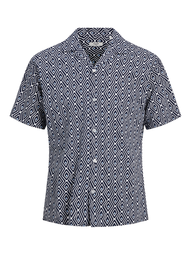 Product CAMISA PALMA - Maritime Blue Fit:RELAXED FIT - Image 1