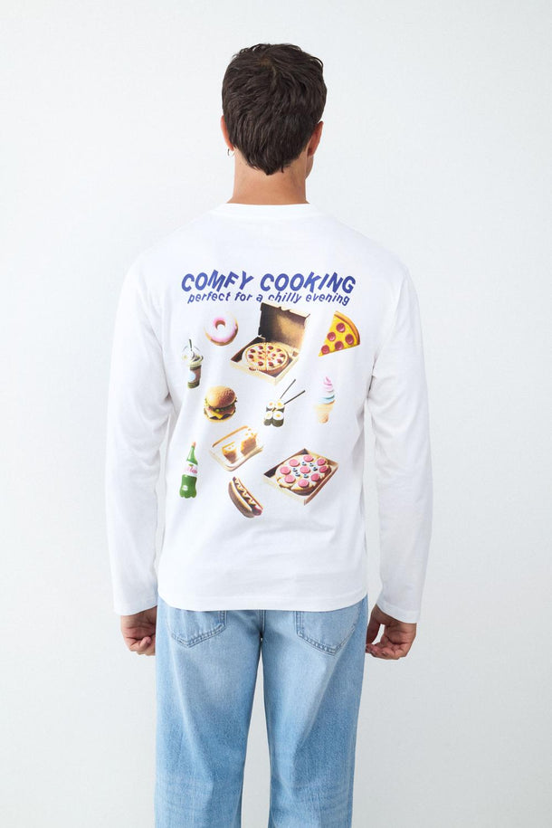 Product CAMISETA MANGA LARGA PICNIC-White - Image 3