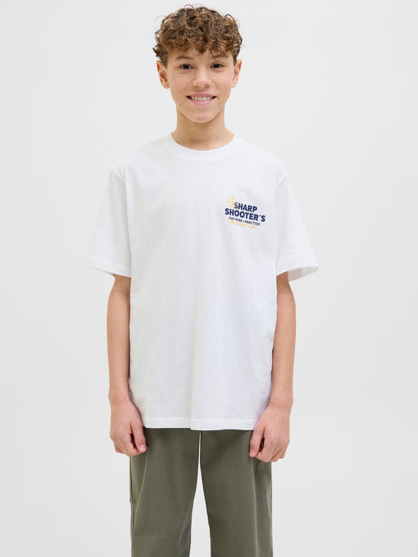 Product CAMISETA BIGWIG JNR - Bright White Print:SHARP SHOOTERS - Image 3