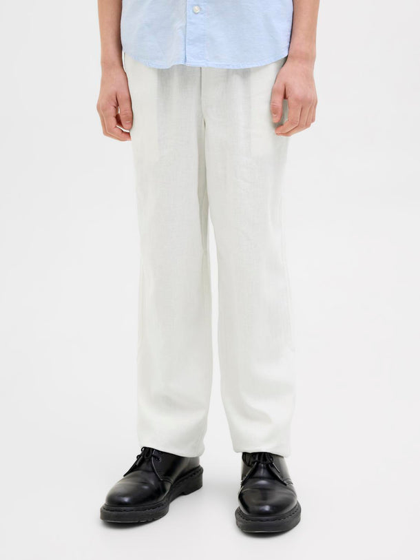 Product PANTALÓN WIDE DE LINO PAROS JNR-Antique White - Image 4