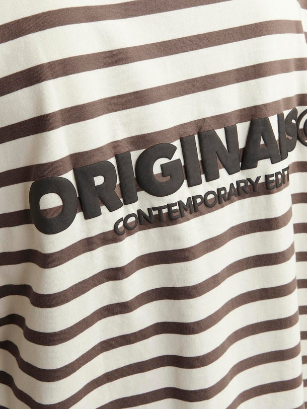 Product CAMISETA SLINGTON CREW-Deep Taupe Stripes:ANTIQUE WHITE - Image 8