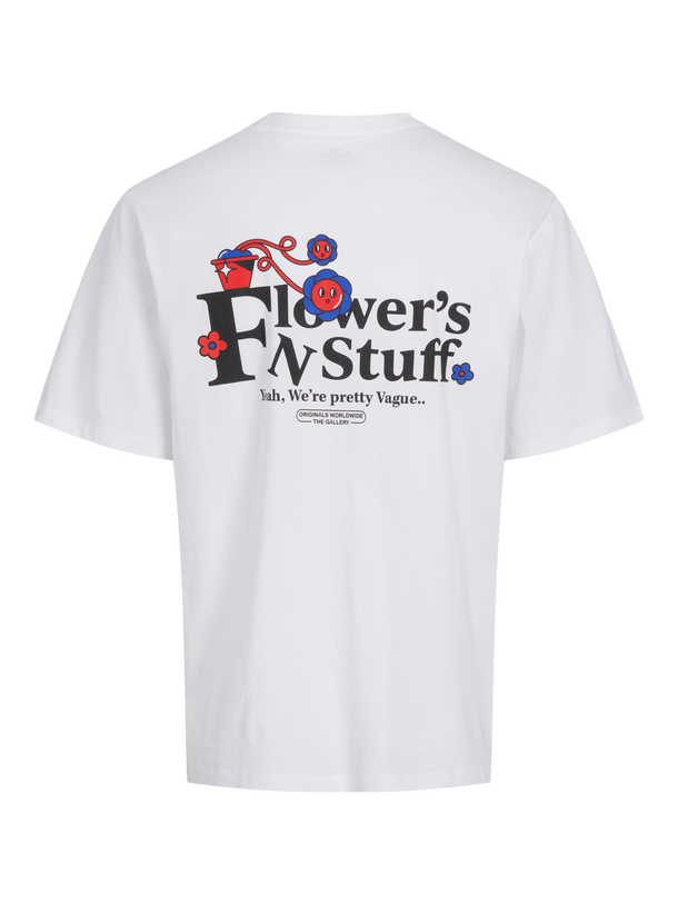 Product CAMISETA SALON - Bright White Print:FLOWER POT - Image 1