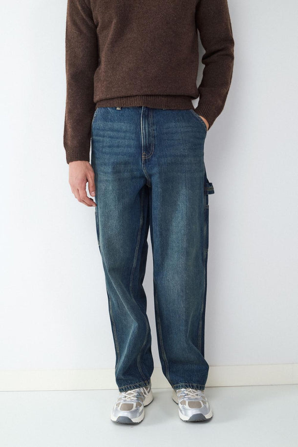 Product JEAN RELAXED CARPENTER BMK-Vintage Dark Blue Denim - Image 1