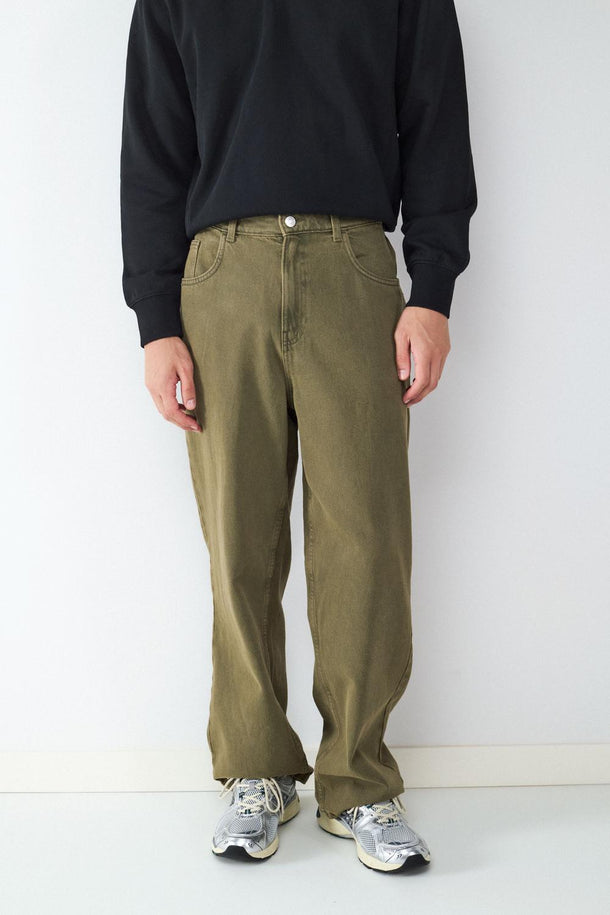 Product PANTALÓN STRAIGHT-Khaki - Image 1