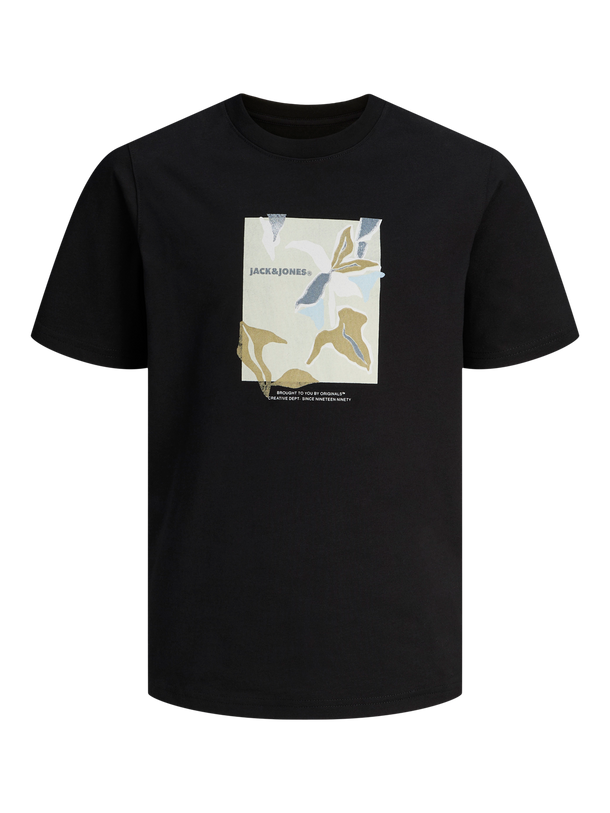 Product CAMISETA REGULAR ESTAMPADA ALMERIA JNR - Black - Image 1