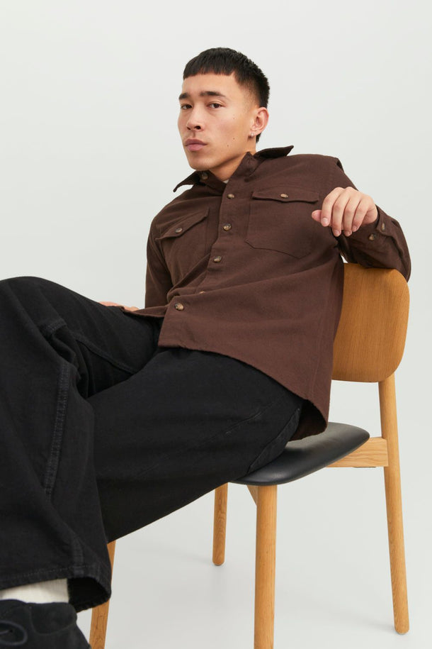 Product SOBRECAMISA EDDIE - Seal Brown Detail:SOLID - Image 3