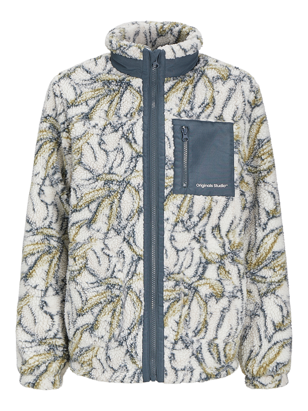 Product CAMPERA VESTERBRO TEDDY JNR - Stormy Weather Detail:AOP - Image 1