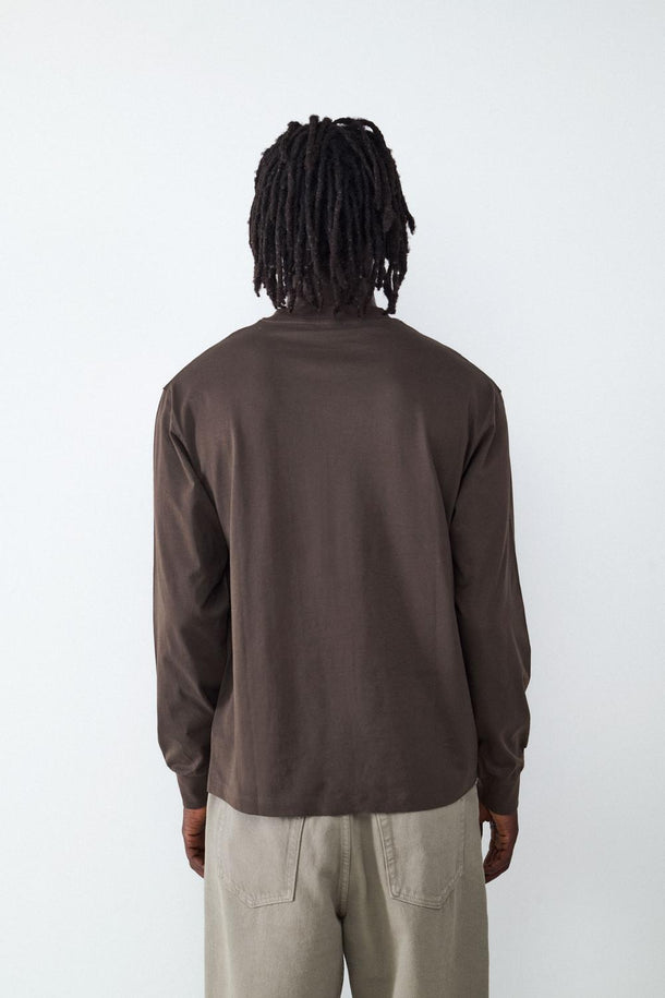 Product CAMISETA MANGA LARGA RELAXED-Turkish Coffee - Image 3