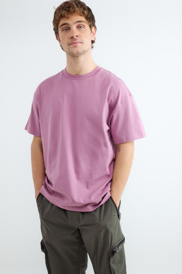 Product CAMISETA MANGA CORTA RELAXED BMK-Mauve Mist - Image 1