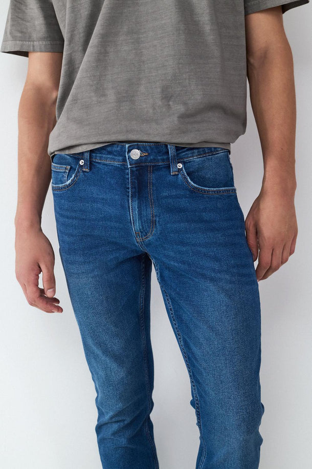 Product JEAN STRAIGHT SLIM BMK-Dark Blue Denim - Image 6