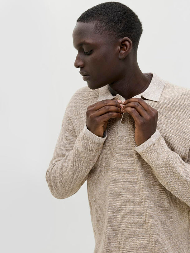 Product POLO RELAXED TEJIDO GEORGE-Coriander Detail:w. White - Image 3