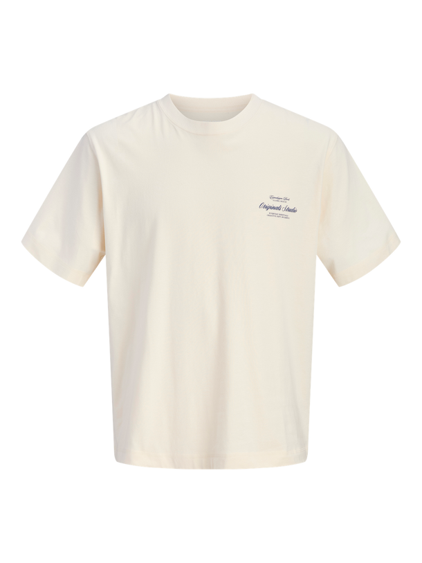 Product CAMISETA RELAXED BORDADA NORREBRO JNR - Antique White Print:AW 26 - Image 5