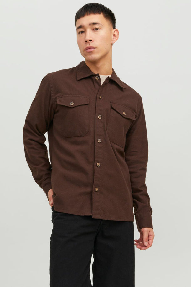 Product SOBRECAMISA EDDIE - Seal Brown Detail:SOLID - Image 1