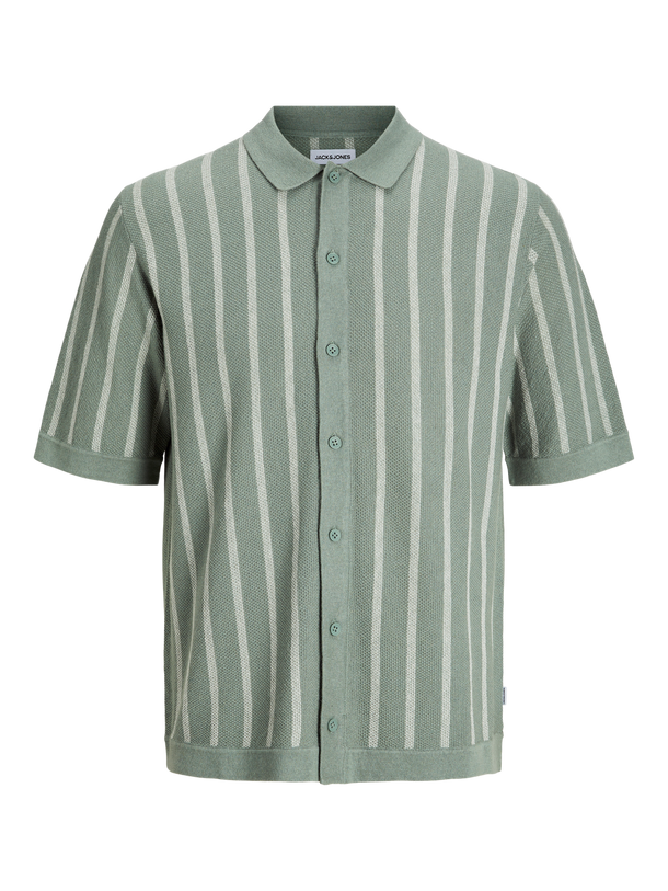 Product POLO RELAXED TEJIDO RAYAS EMIL - Iceberg Green Stripes:w. Cloud Dancer stripes - Image 13