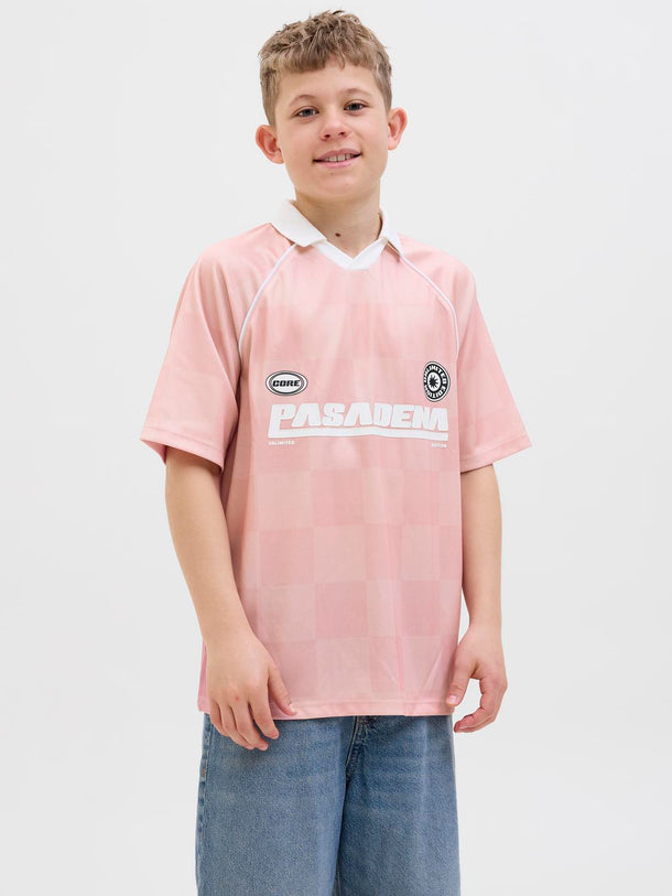 Product POLO LIDO - Pink Icing AOP:Grey Flannel - Image 1
