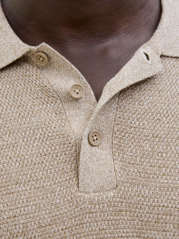 Product POLO RELAXED TEJIDO GEORGE-Coriander Detail:w. White - Image 6
